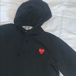CDG hoodie black